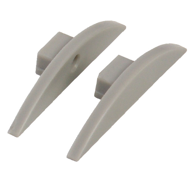 [82982] End cap for aluminium LED profile semicircular, 2 pieces 82982