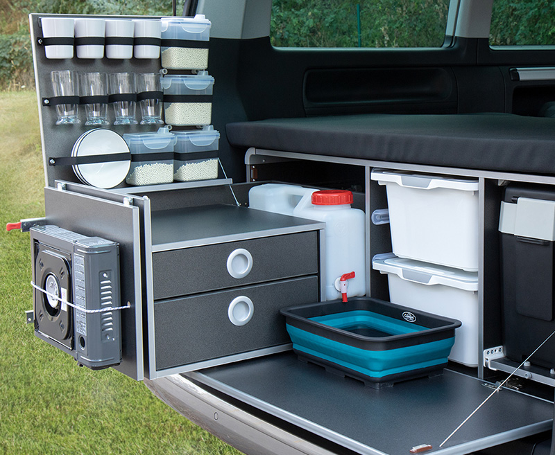 Campingbox L-CM for VW T6 Multivan + California Beach