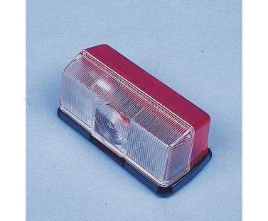 Clearance light with base red/white 92 x 43 x 37 mm