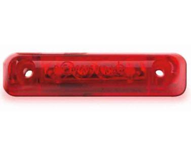 LED tail light red, 12 Volt, 0,4 Watt