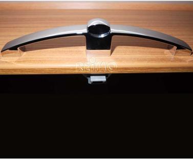 Pushbutton handle - chrome glossy