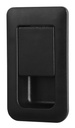 Door lock 36x59mm black/black Door thickness 12-18mm