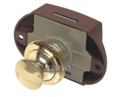 Push Lock - furniture lock gold