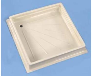 Shower tray 600x600x102 mm, white