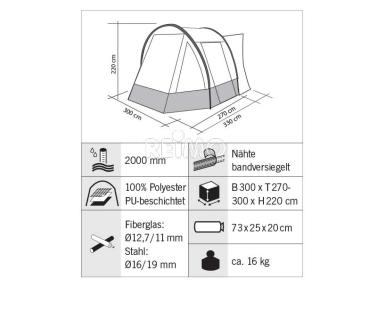 Bus annex tent Easy 2 with mountable floor