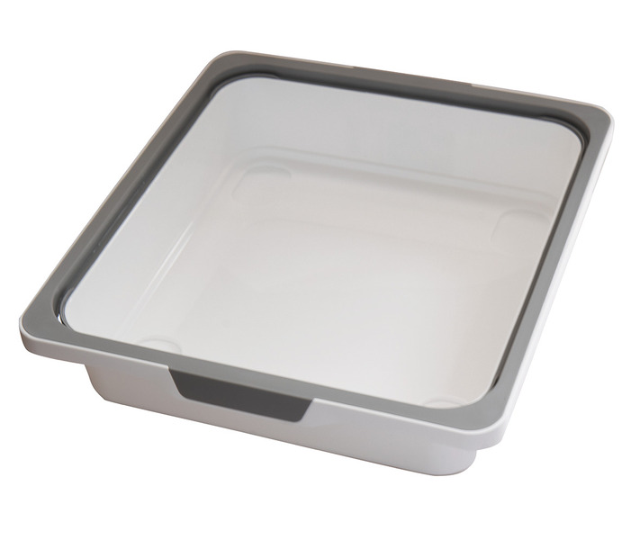 Storage box KisKreo 7,5 l, white/grey