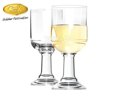 Polycarbonate glasses St. Tropez White wine set 2