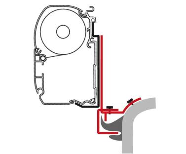 Adapter F45S, F45TiL, ZIP - panel van, VW T5