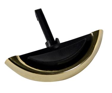 Furniture handle gold / black with counterpart