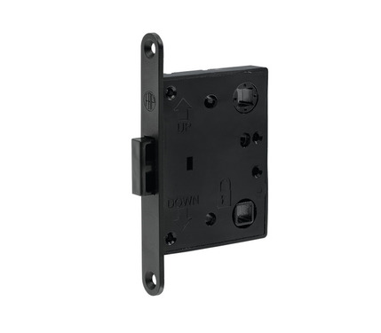 M-Lock mortise latch lock plastic, black