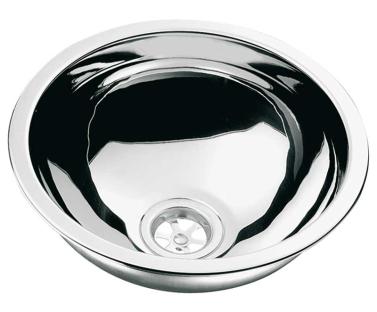 Built-in sink round stainless steel Ã˜ 26cm