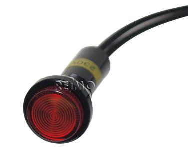 Neon signal lamp and control light red 230V