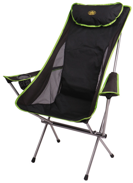 Folding Camping Chair, SANTA FE Camp4, black/lime