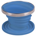 Silicone coffee filter holder, foldable, Ã˜11cm, light blue