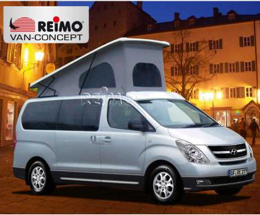 [26170] Hyundai H1 7 1800 pop top roof superflat, SWB, from 2008, front pop up, grey