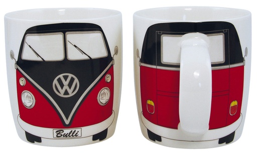 [95561] VW collection coffee cup VW Bulli black/red, filling capacity 400ml