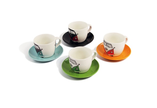 [95708] VW Collection Espresso Cups, set of 4, Bulli front