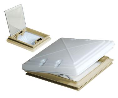 [360573] MPK Rooflight 400x400mm with Frosted Glass and Flyscreen