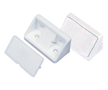 [532303] Furniture connector with cap, white. 10 pcs. SB-packed