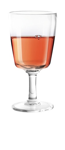 [929178] Plastic wine glass from SAN, set of 2, 260 ml volume