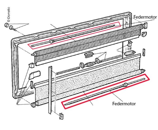 [E5632] Spare Part Dometic-Seitz Blinds